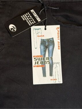 Point Zero Women's Black Skinny sweat Jeans